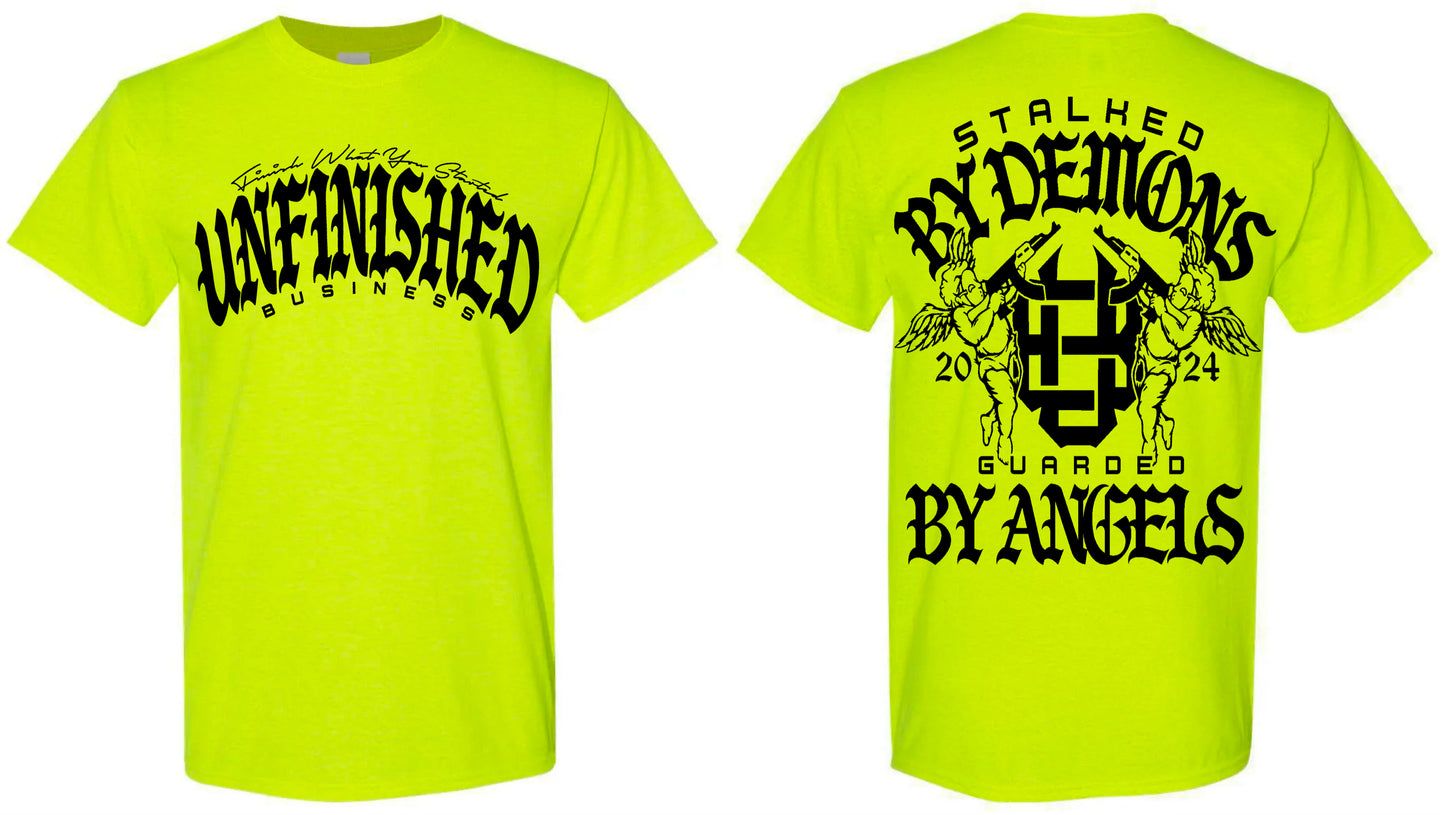 Guarded By Angels (Safety Green/Black)