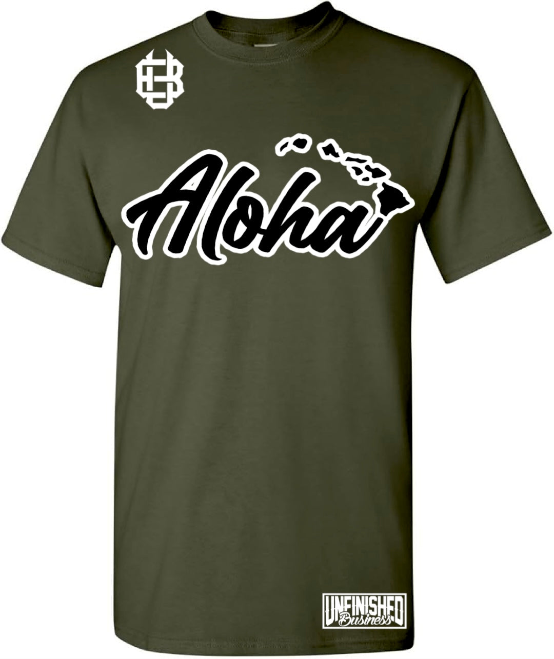 Aloha Collective (Army Green T-Shirt)