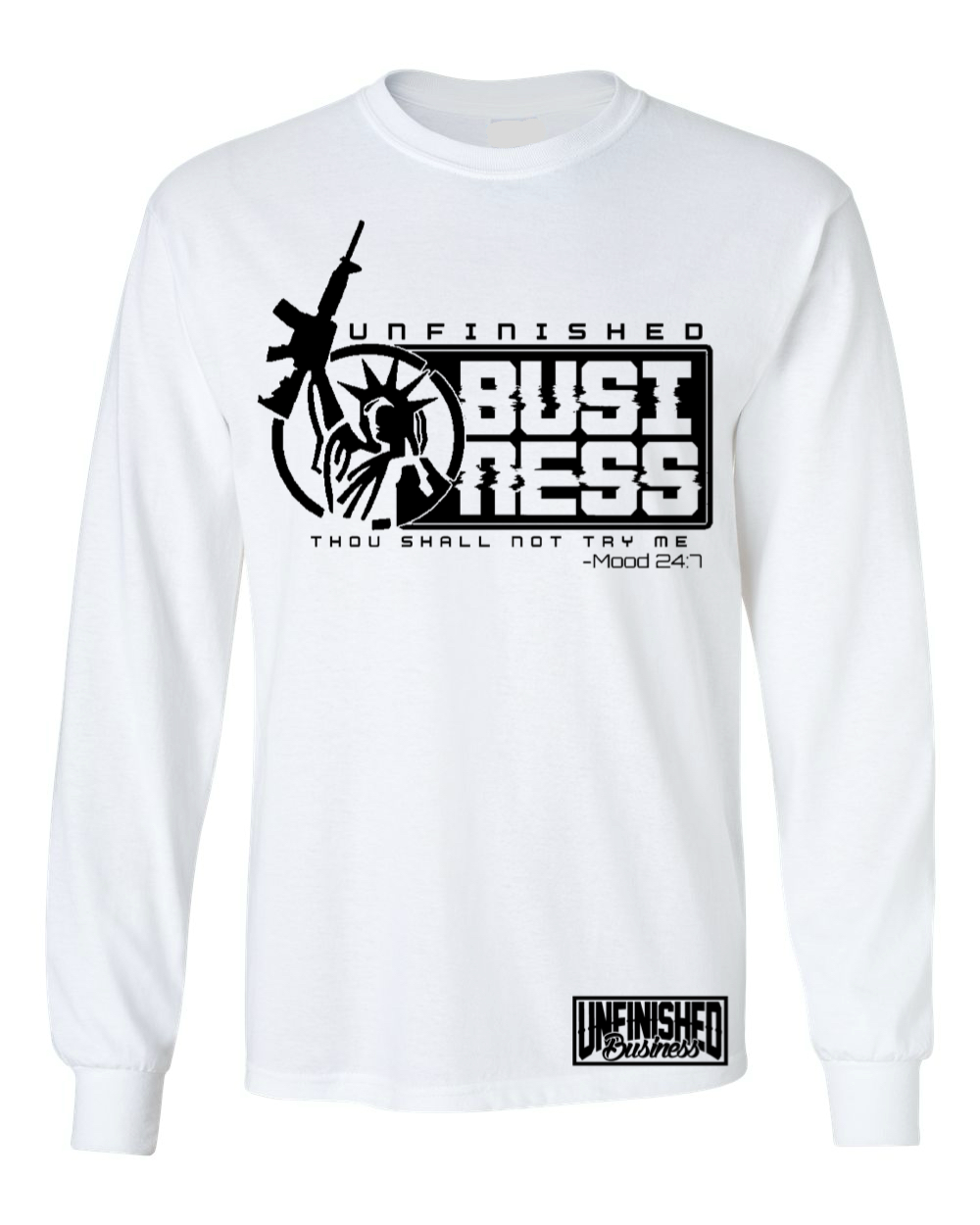 Thou Shall Not Try Me (White Long-Sleeve)