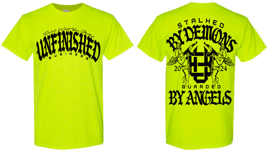 Guarded By Angels (Safety Green/Black)