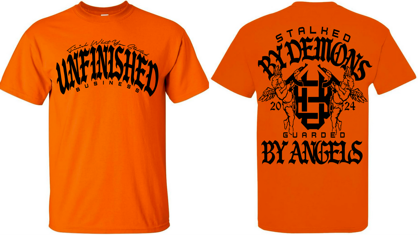 Guarded By Angels (Safety Orange/Black)