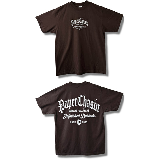 ꜱʜᴀᴋᴀ ᴡᴇᴀʀ x ᴜʙʜᴀᴡᴀɪɪ | Paper Chasin T-Shirt (Brown/Black)